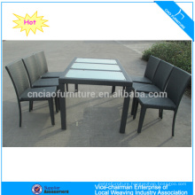 Elegant garden rattan KD dining furniture (2107+2003C)